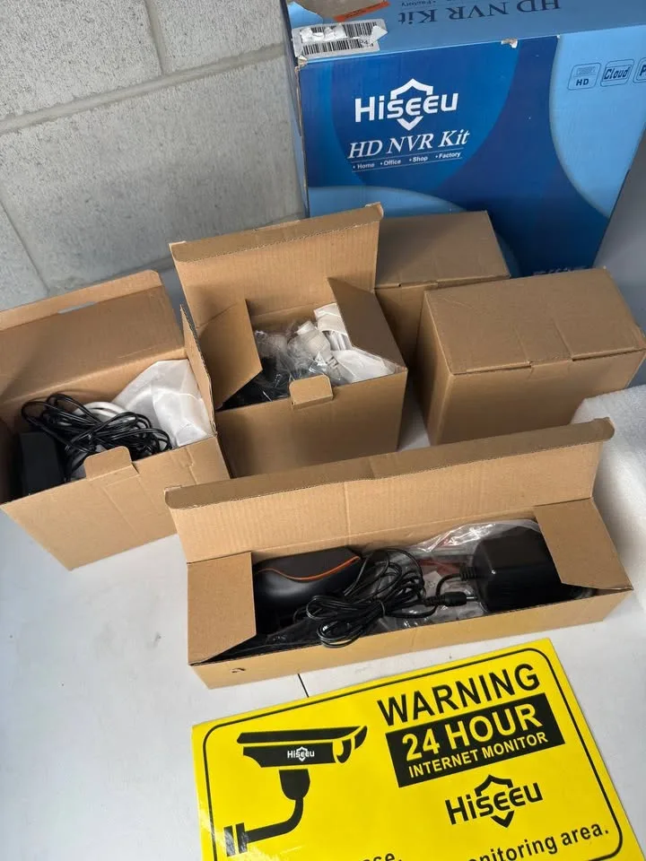 Hiseeu Wireless Security Camera System, 4PCS 5MP Outdoor Camera image indicator(5)