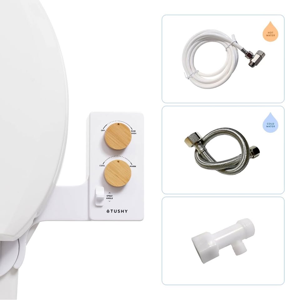 TUSHY 3.0 Spa Bidet Attachment. Cool to Warm Water Control
