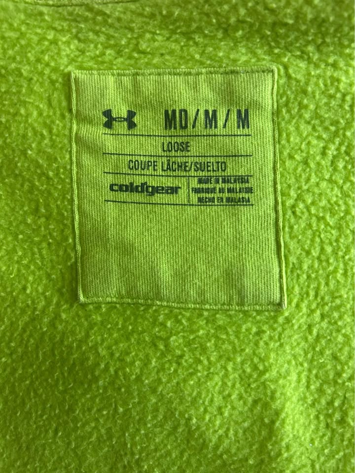 Under Armour ColdGear Hoodie Green Size M - photo 3