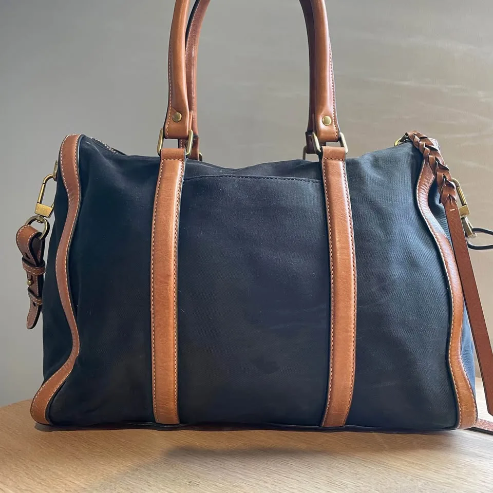 Fossil Kendall Crossbody Bag - black canvass & leather trim image indicator(2)