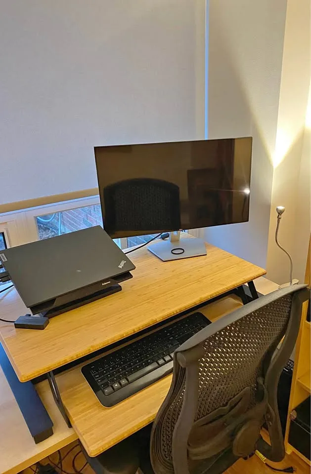 Fully Cooper Standing Desk Converter (natural Bamboo)