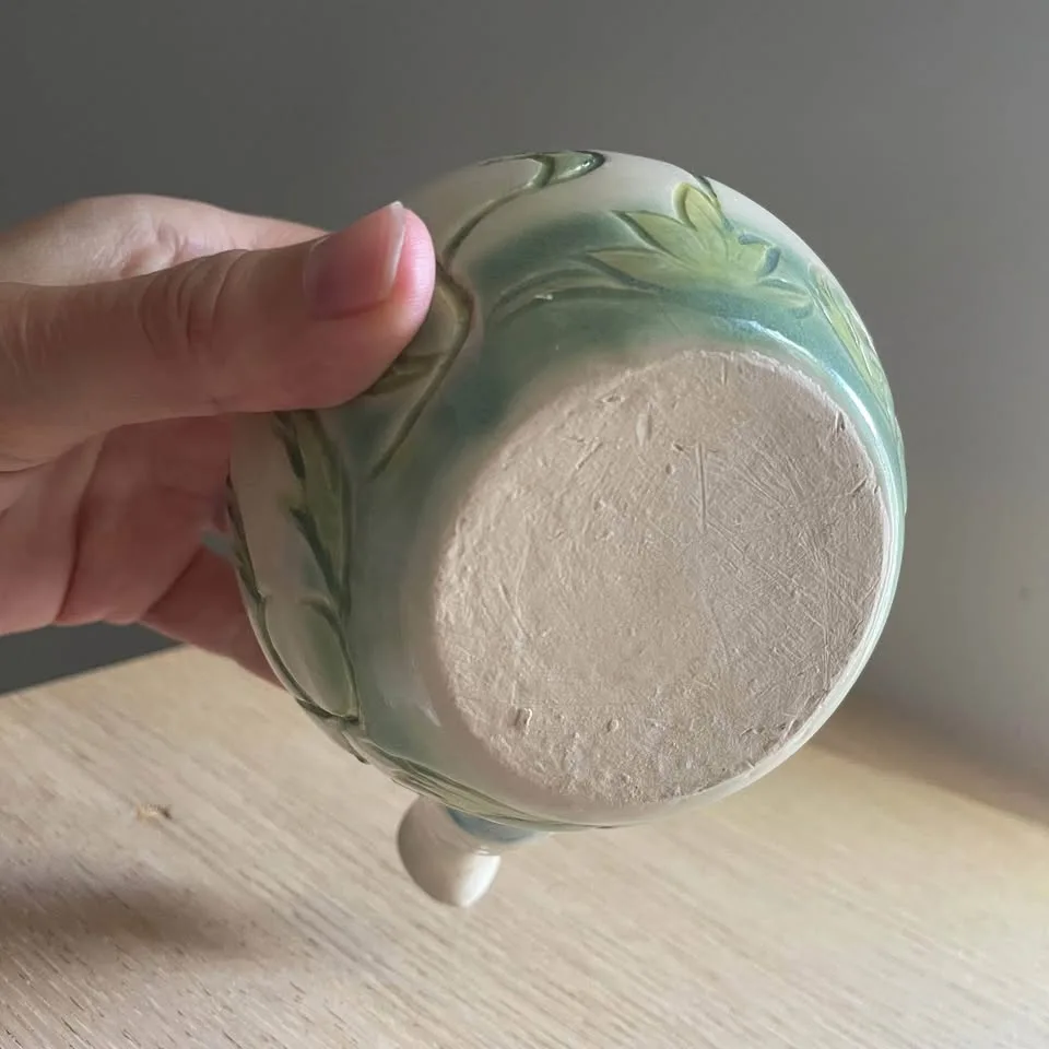 Handmade Studio Pottery Floral Teapot image indicator(6)