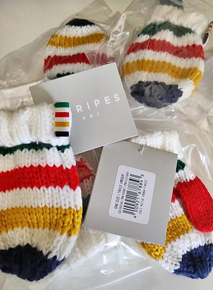 Hudson’s Bay/HBC Stripes Mitts Ornaments