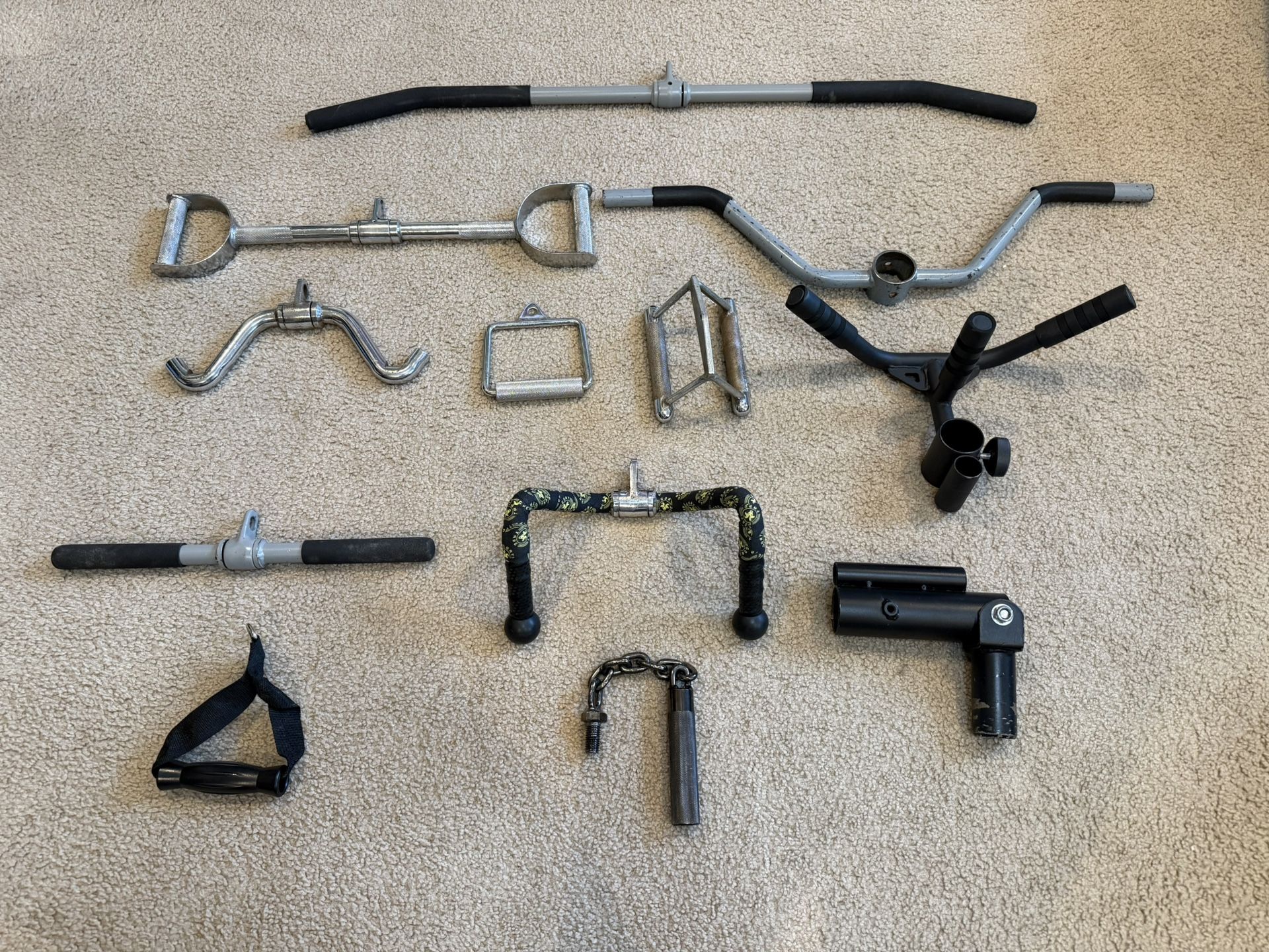 GYM Cable Pulley Attatchments & Landmine Handles and Bases