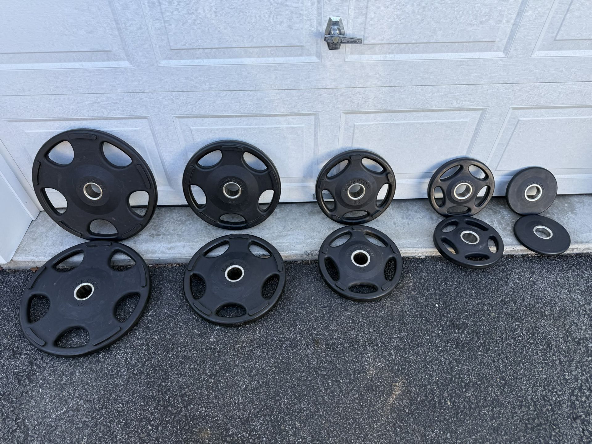 Hampton Urethane Gripper Olympic Weight Plate Set