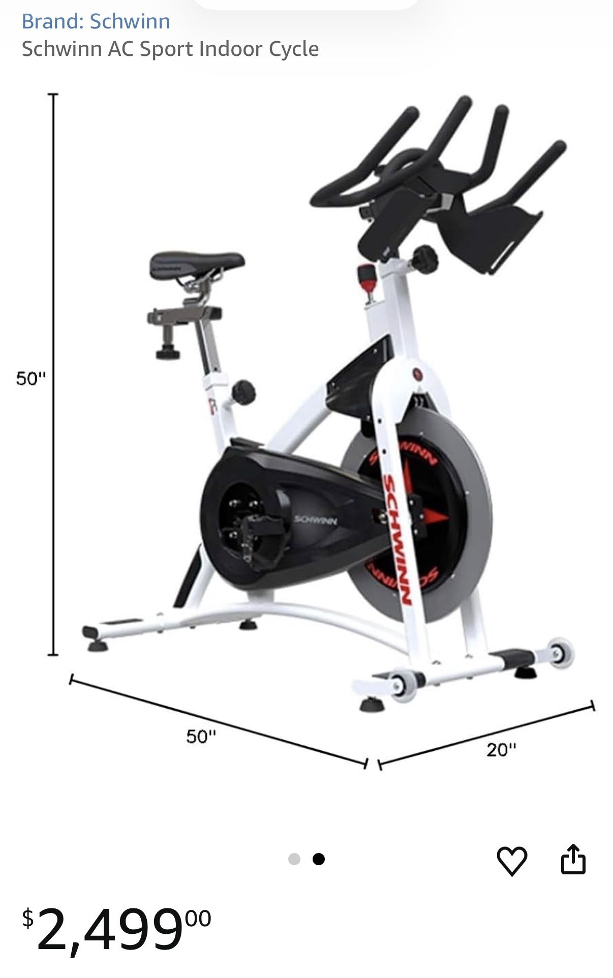 Schwinn AC Sport Indoor Spin Bike - photo 2