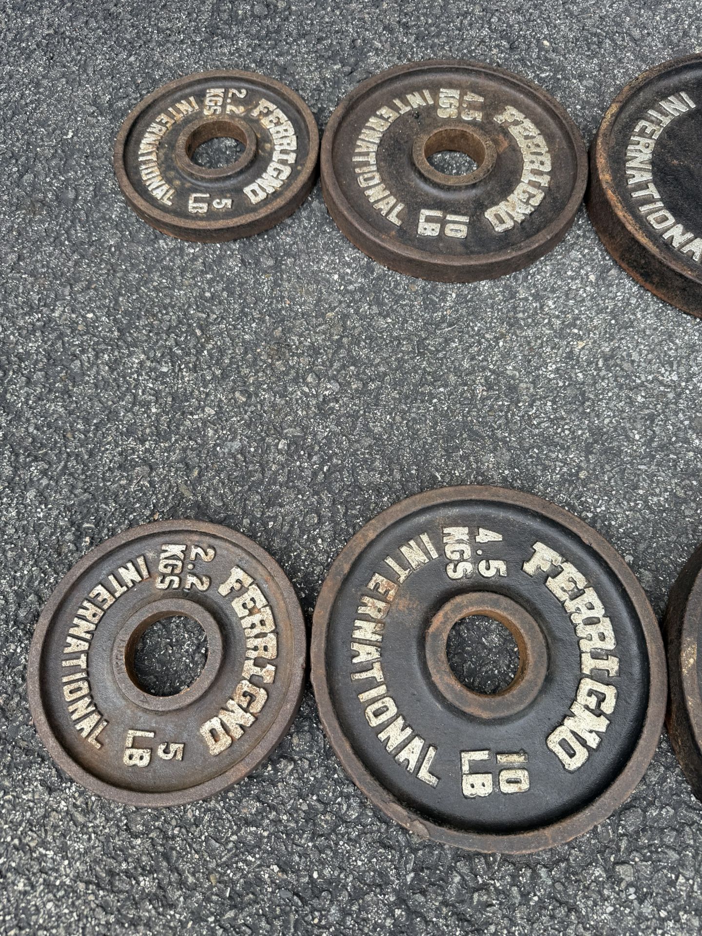 Vintage Ferrigno International Weight Plate Set - photo 4