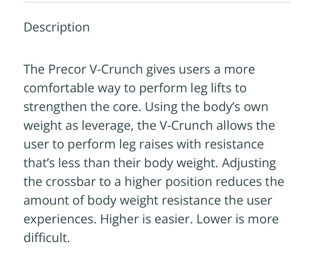 Precor USA Commercial V-Crunch Abdominal Gym Machine image indicator(4)