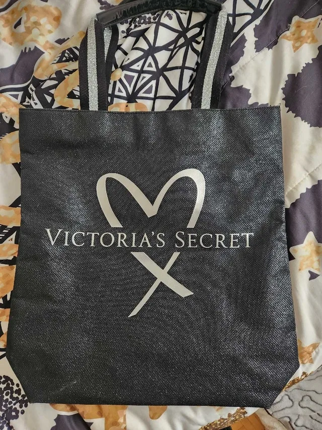 Victoria's Secret Black Sparkling Tote Bag image indicator(2)