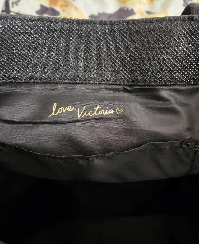 Victoria's Secret Black Sparkling Tote Bag image indicator(3)