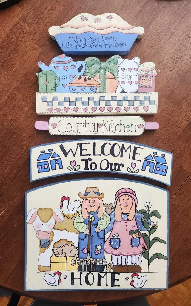 Wooden Kitchen wall hanging