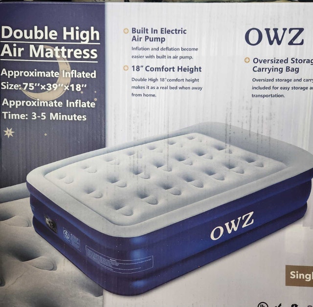 OWZ Double High Air Mattress # CLEANOUT