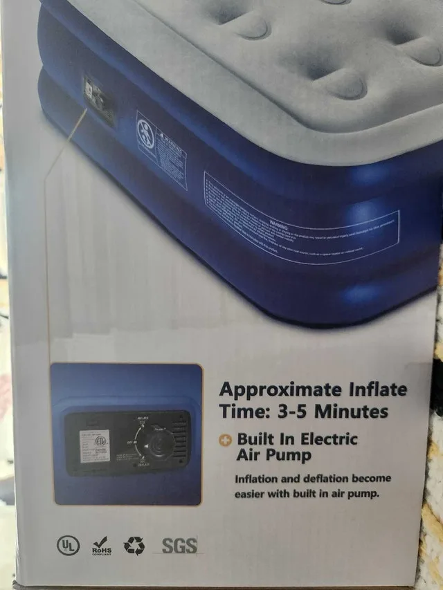 OWZ Double High Air Mattress 75"×39"×18" image indicator(2)