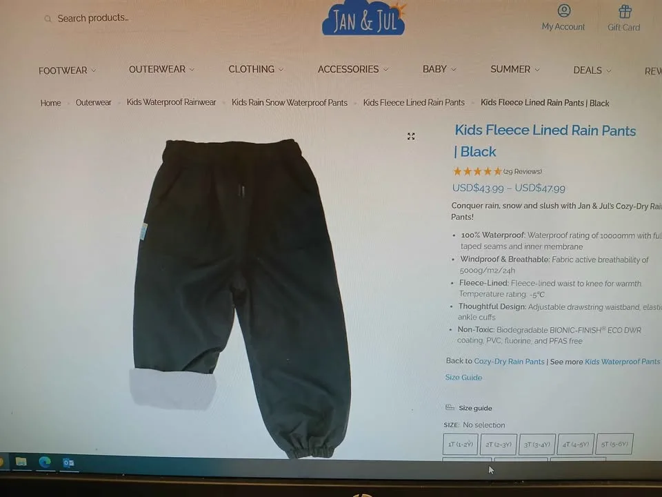 5t Jan & Jul fleece ran / snow pants image indicator(5)