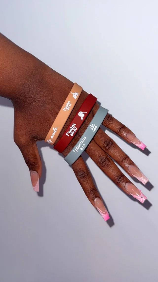 Christian hand bands with quotes image indicator(2)