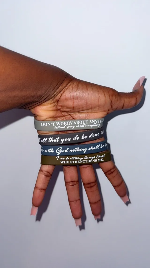 Christian hand bands with quotes image indicator(3)