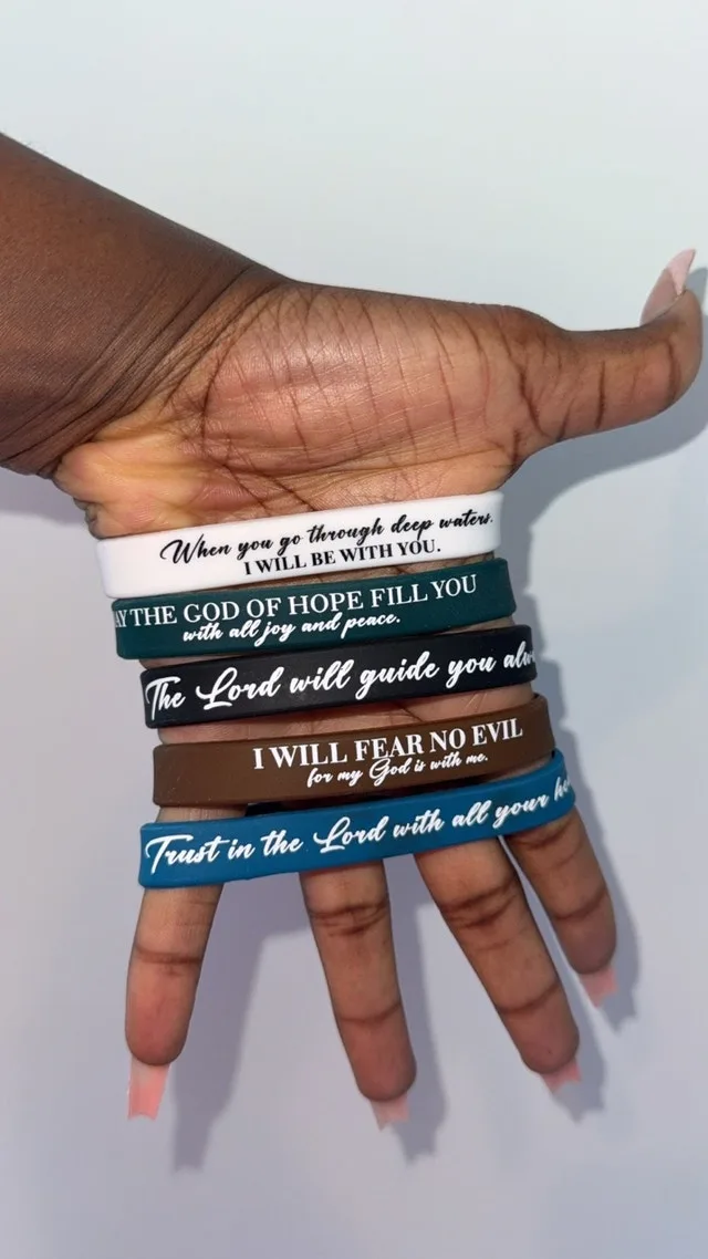 Christian hand bands with quotes image indicator(7)