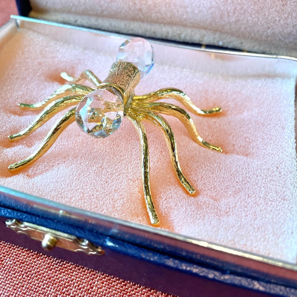 Crystal Gold Spider Figurine - photo 3