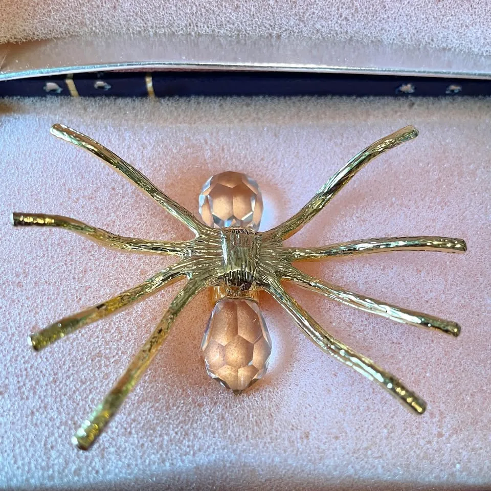 Crystal Gold Spider Figurine image indicator(4)