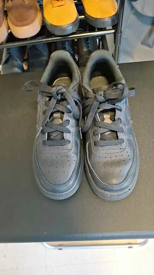 Black Nike Air Force 1 Low-Top Sneakers