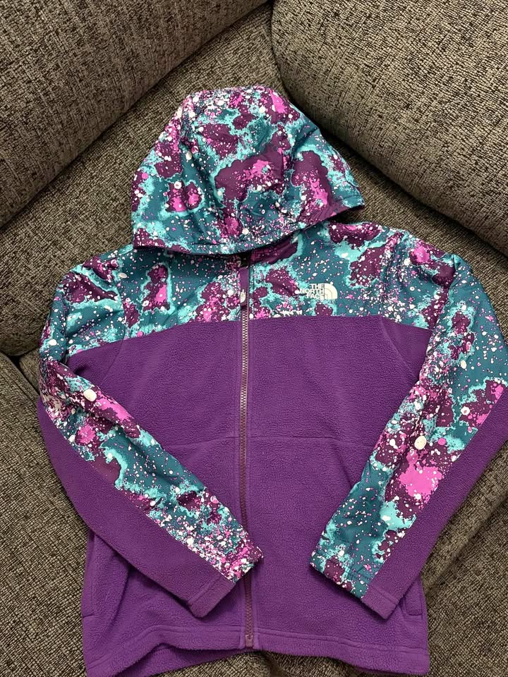 North face zip up jacket /fleece
