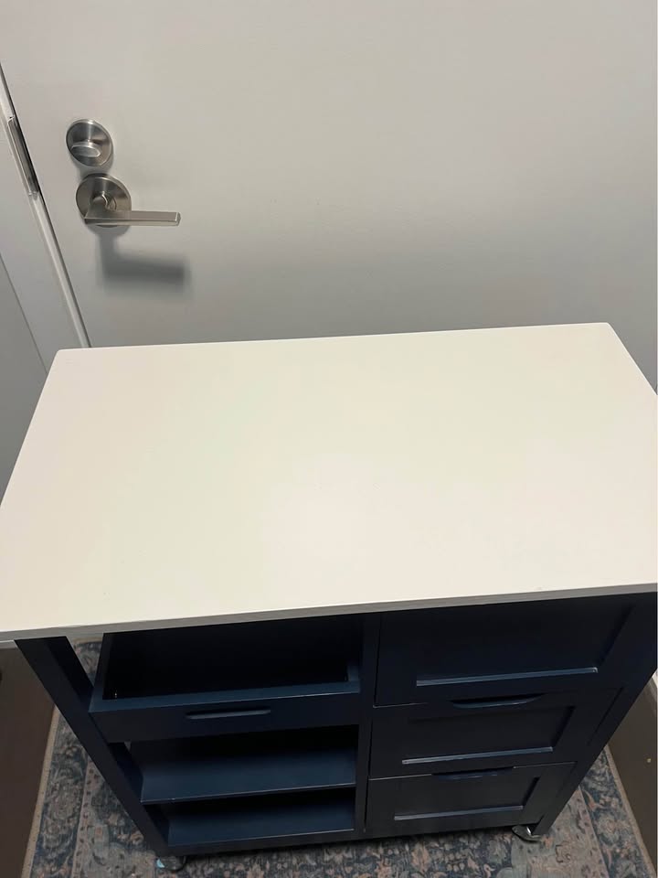 Blue kitchen island. READ DESCRIPTION - photo 2