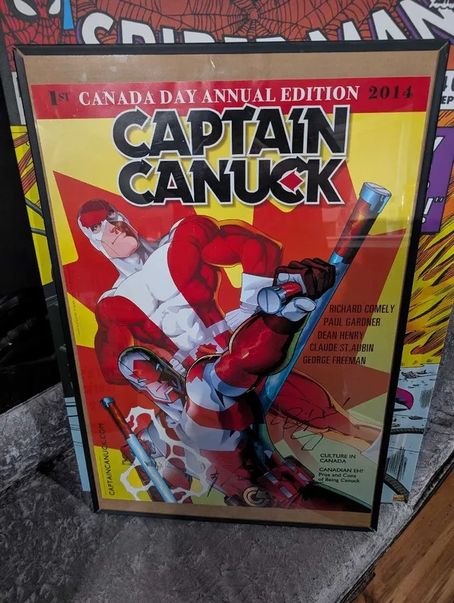 Captain Canuck autographed poster