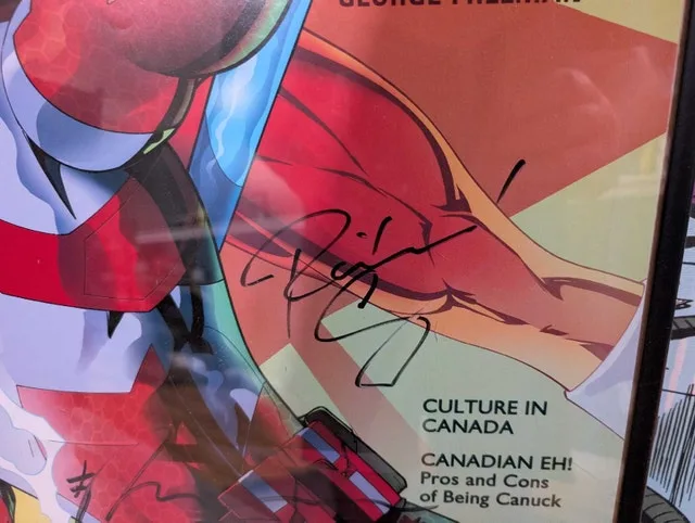 Captain Canuck autographed poster image indicator(2)
