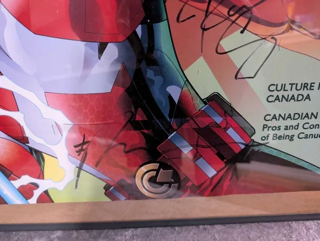 Captain Canuck autographed poster image indicator(3)