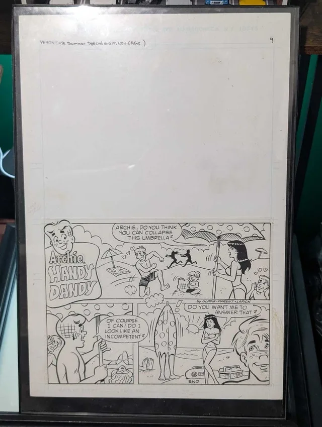 Original print Archie Comic Art