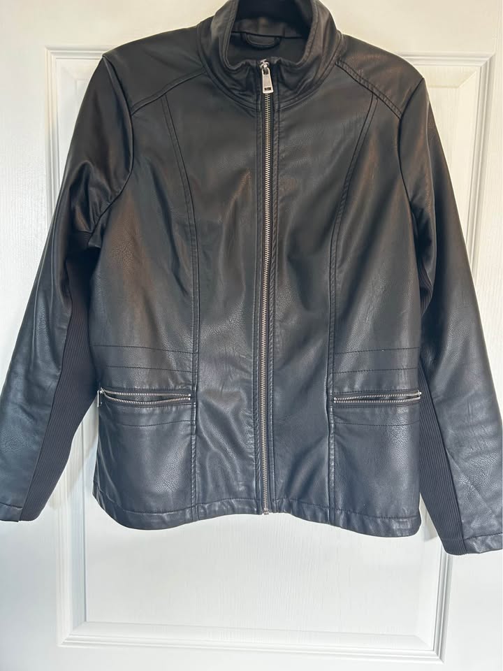 Reitman’s Women’s Faux Leather Jacket, Size XL - photo 2