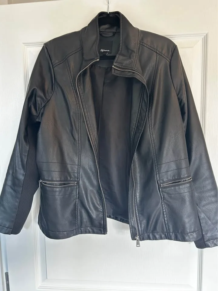 Reitman’s Women’s Faux Leather Jacket, Size XL image indicator(3)