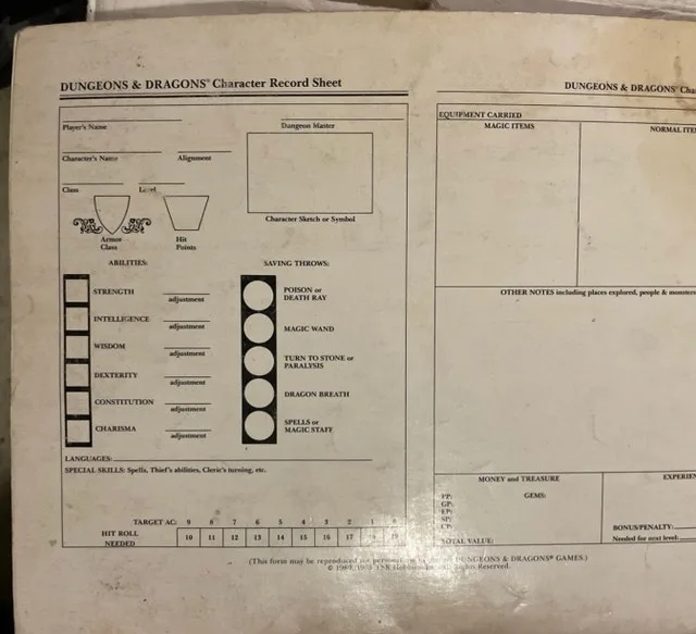 Dungeons And Dragons Players Manual - First Print TSR image indicator(4)