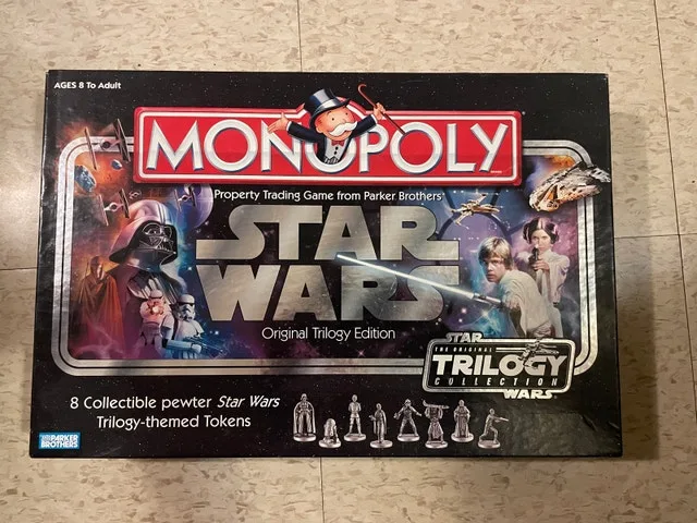 Star Wars Monopoly Original Trilogy, 8 Pewter T