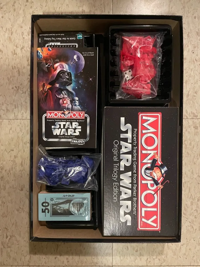 Star Wars Monopoly Original Trilogy, 8 Pewter T image indicator(3)