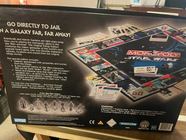 Star Wars Monopoly Original Trilogy, 8 Pewter T image indicator(5)