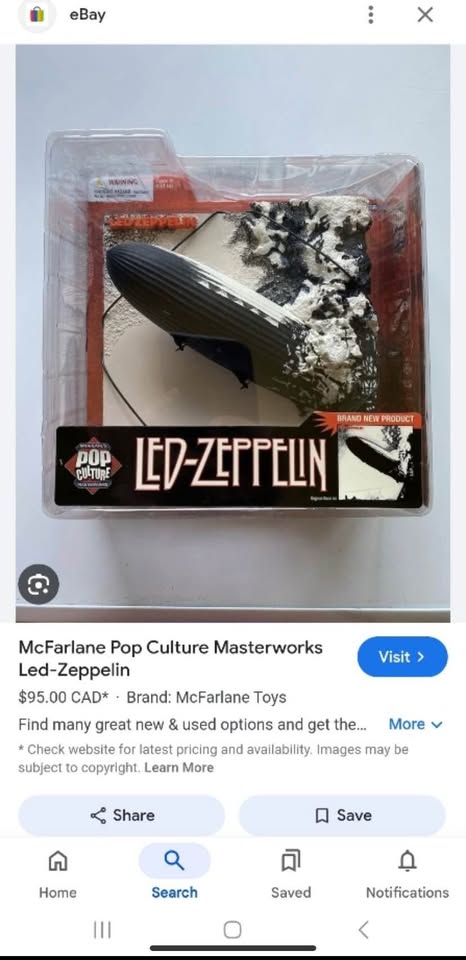 Original Led Zeppelin album cover figurine - photo 3