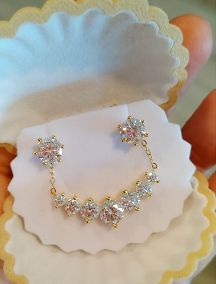 4.8 ct diamond cultivated free earring necklace set vvs1, a