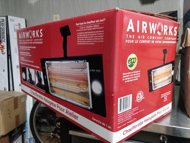 Airworks Halogen Workshop Heater – Brand New in Box!