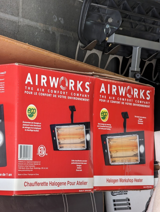 Airworks Halogen Workshop Heater – Brand New in Box! - photo 2