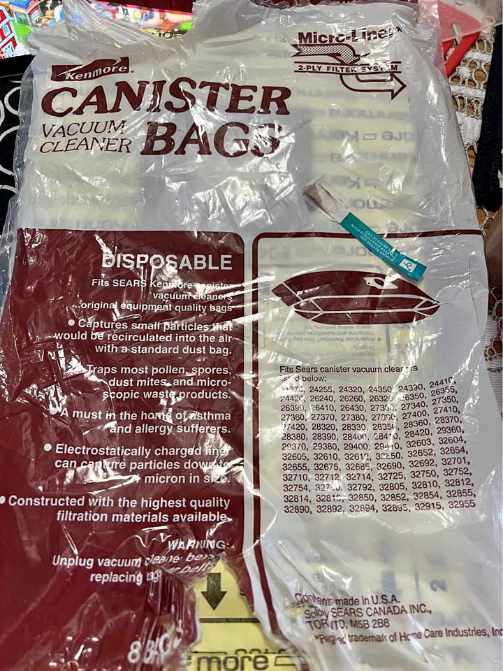 Vacuum cleaner bags
