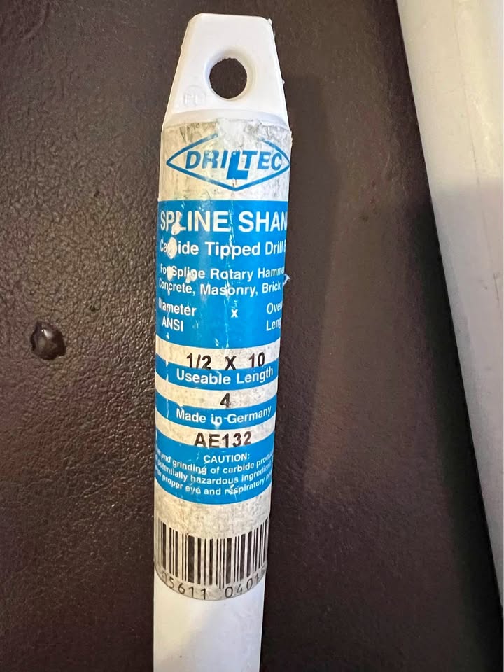Carbide Drill Bit 1/2 X 10