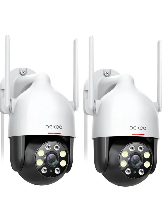 DEKCO 2K Wi-Fi Security Camera - 2 pack thumbnail