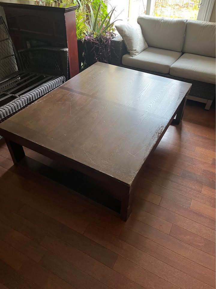 Dark Hardwood Table | Make me an offer - photo 2