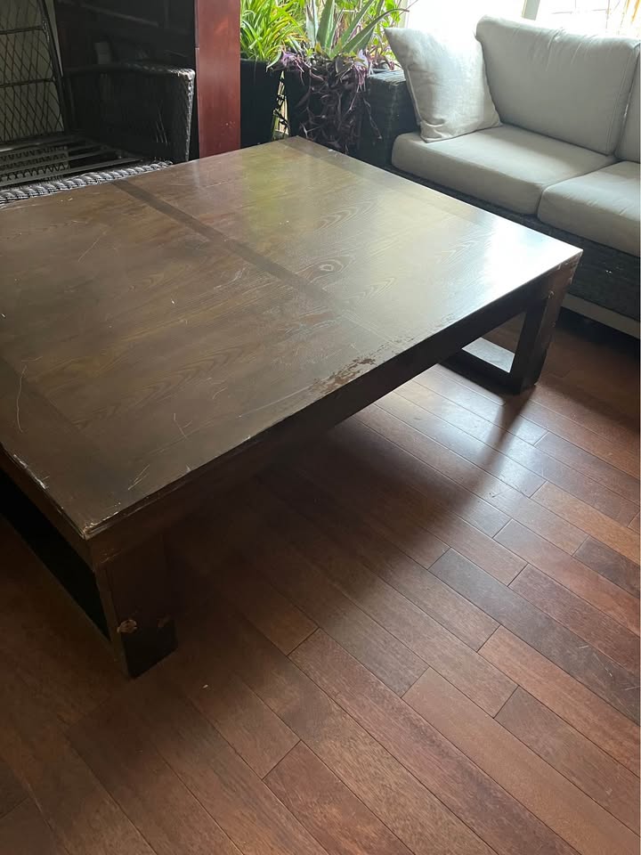 Dark Hardwood Table | Make me an offer - photo 3