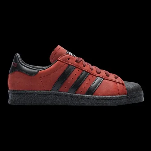 Adidas Originals Superstar 82 Burgundy Red Black IG9271 Mens Cas thumbnail