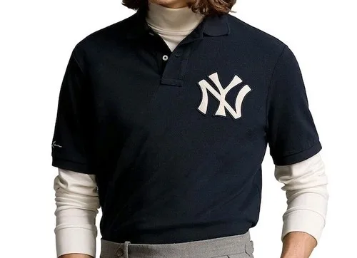Polo Ralph Lauren NY Yankees MLB Polo Shirt Navy XXL thumbnail