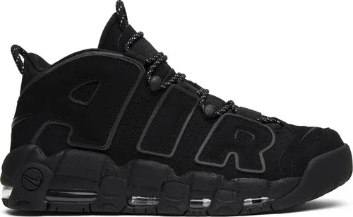 Nike Air More Uptempo SZ 7.5 BLACK REFLECTIVE 414962-004 thumbnail
