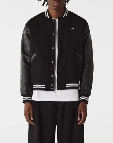 Nike Authentics Varsity Jacket FD7845-010 Wool Rare $500 Men’s S thumbnail