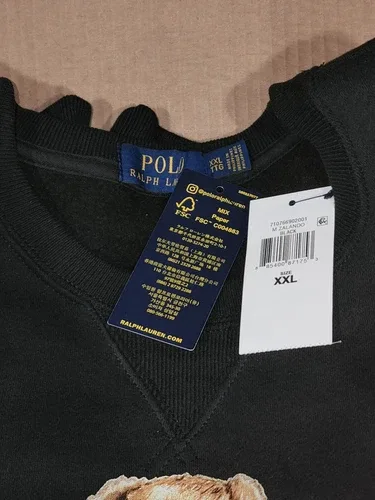 Men Polo Bear Ralph Lauren Zonaldo Bear Sweatshirt BRAND *NEW* S thumbnail
